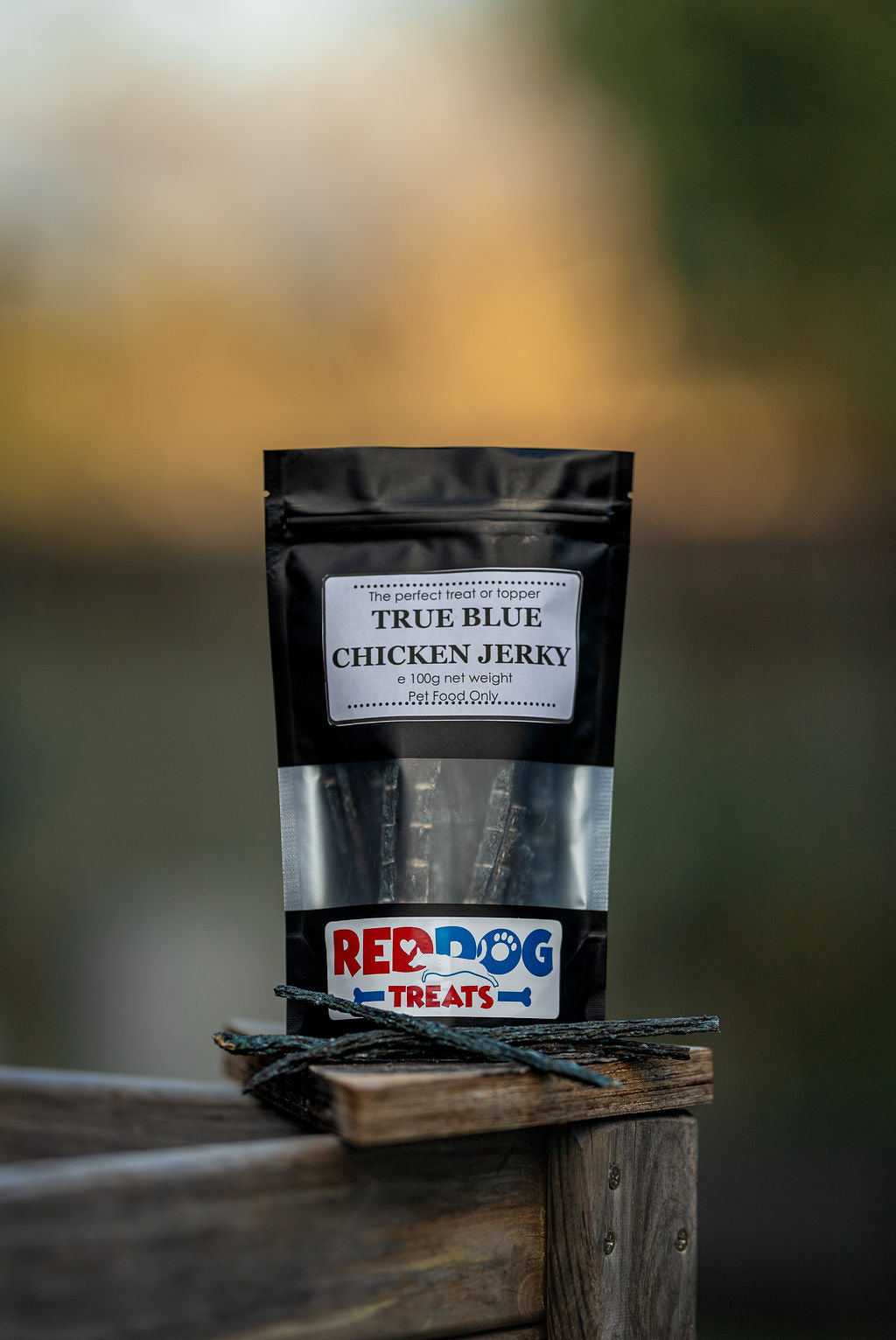 True Blue Chicken Jerky